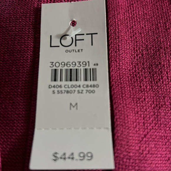 SALE - NWT “Loft” Purply-Pink Shrug - Picture 9 of 9
